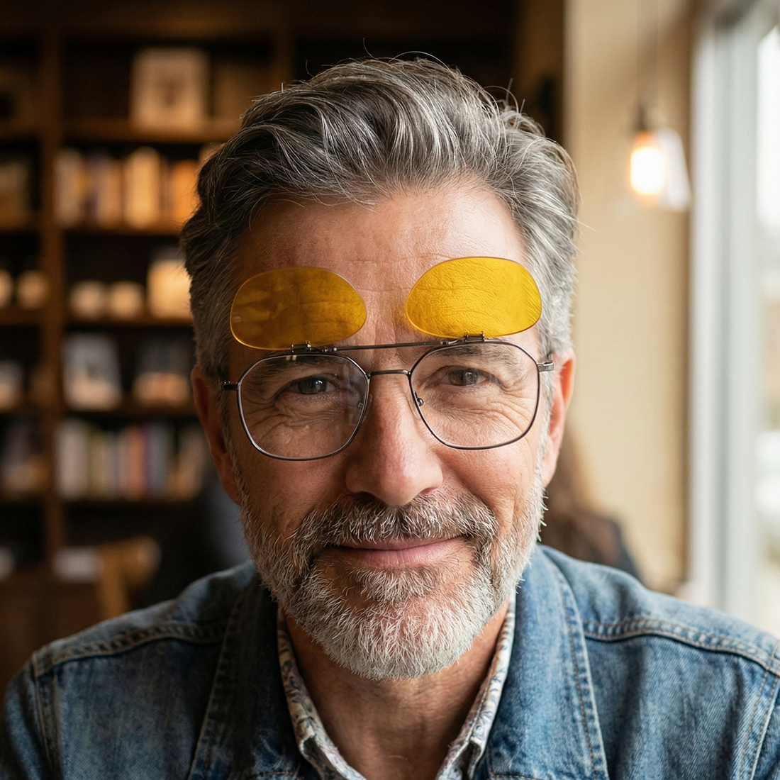 Cesar Clip flip-up | קליפון+עדשות נגד סינוור לילה