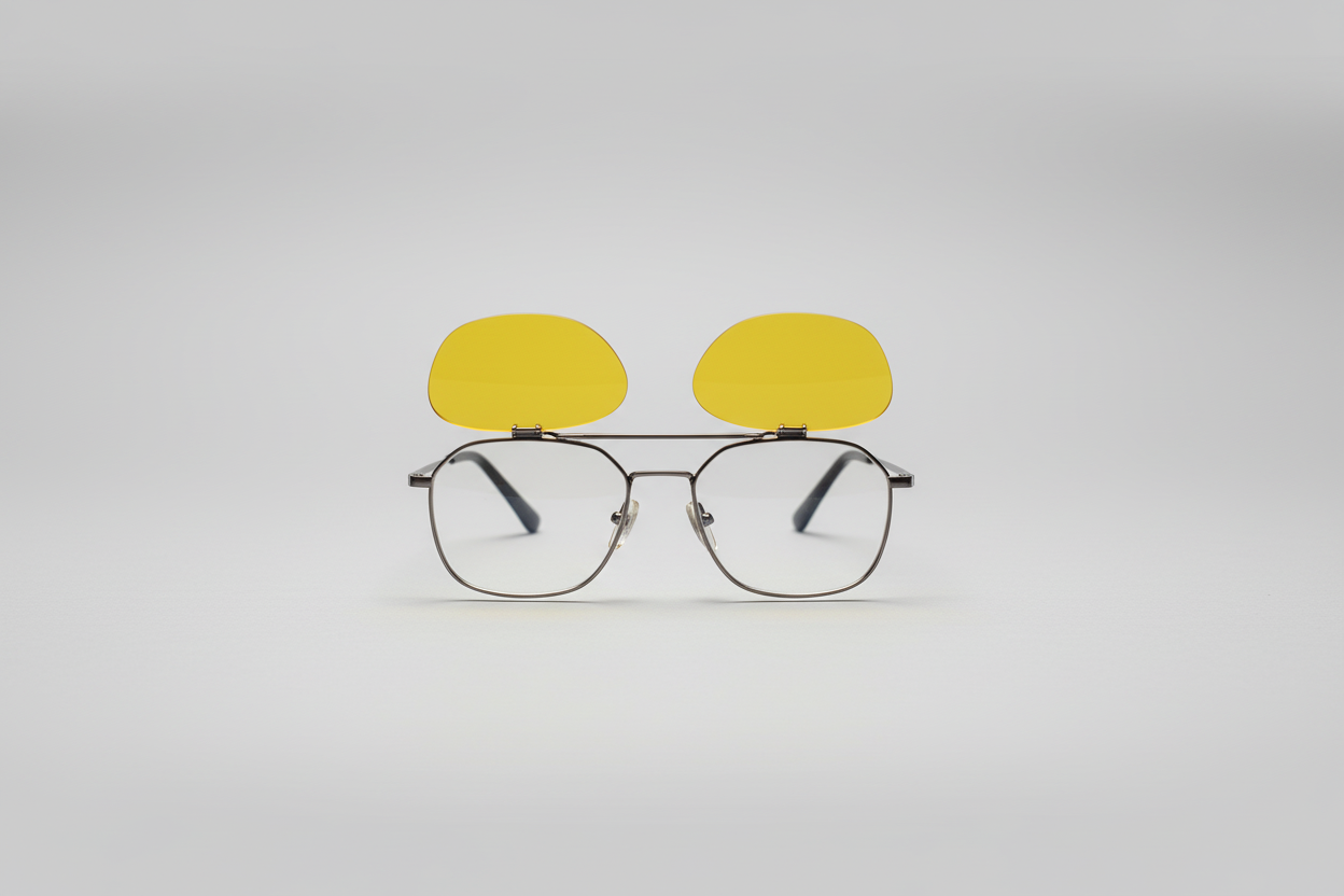 Cesar Clip flip-up | קליפון+עדשות נגד סינוור לילה